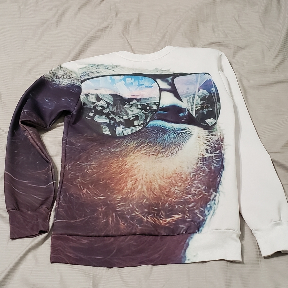 1991 INC money eye sloth sweatshirt